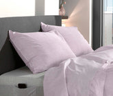 Kussensloop Lino Grey Lilac - 100% Katoen